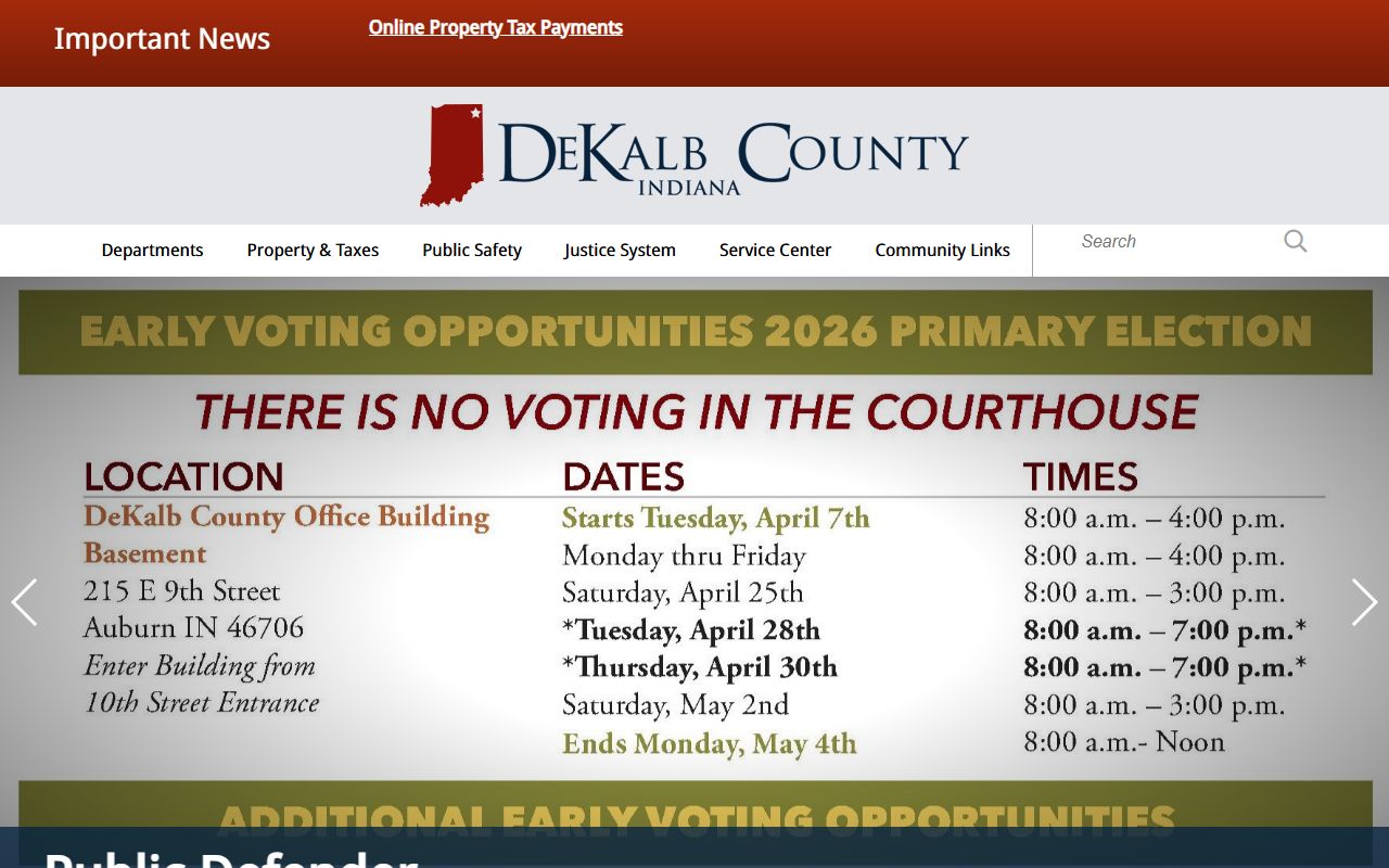 DeKalb County criminal court records public defender office