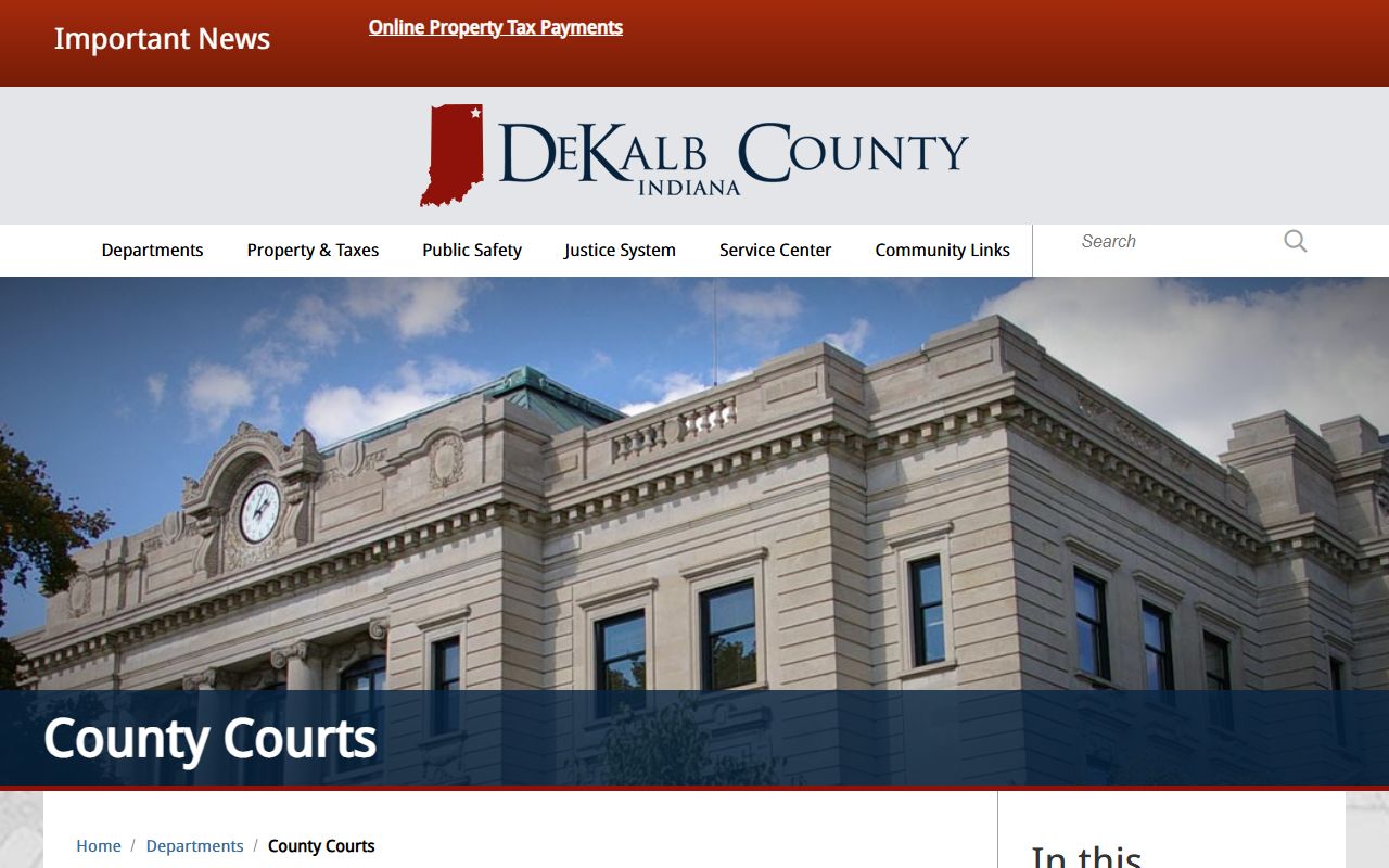 DeKalb County Court records county courts page