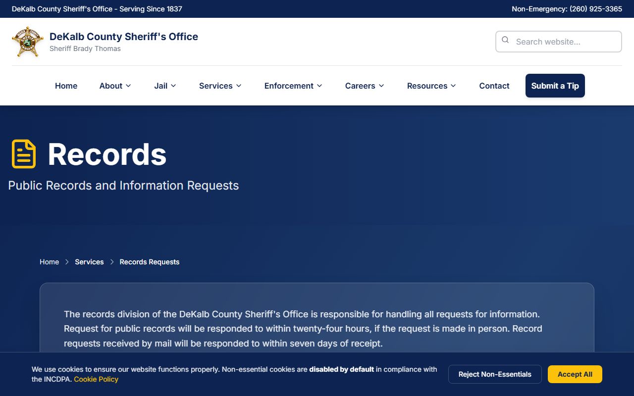 DeKalb County traffic court records sheriff crash report fee source