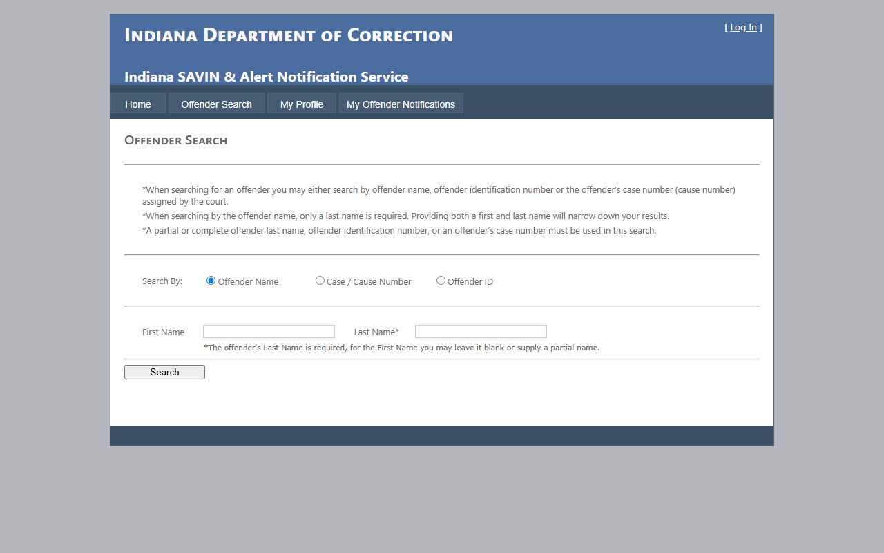 DeKalb County warrant records Indiana SAVIN offender search
